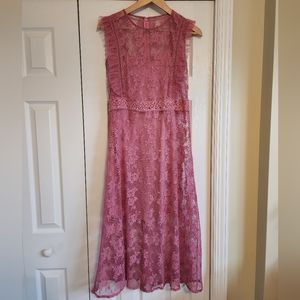 NWT Lace Midi Dress sz L